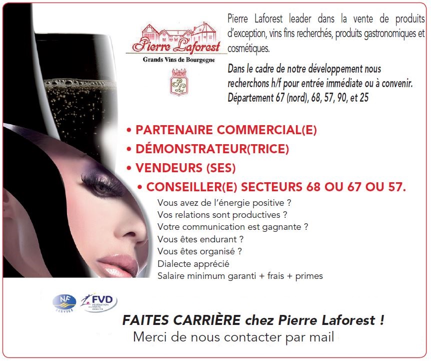 Pierre Laforest recrute Vendeurs(ses)