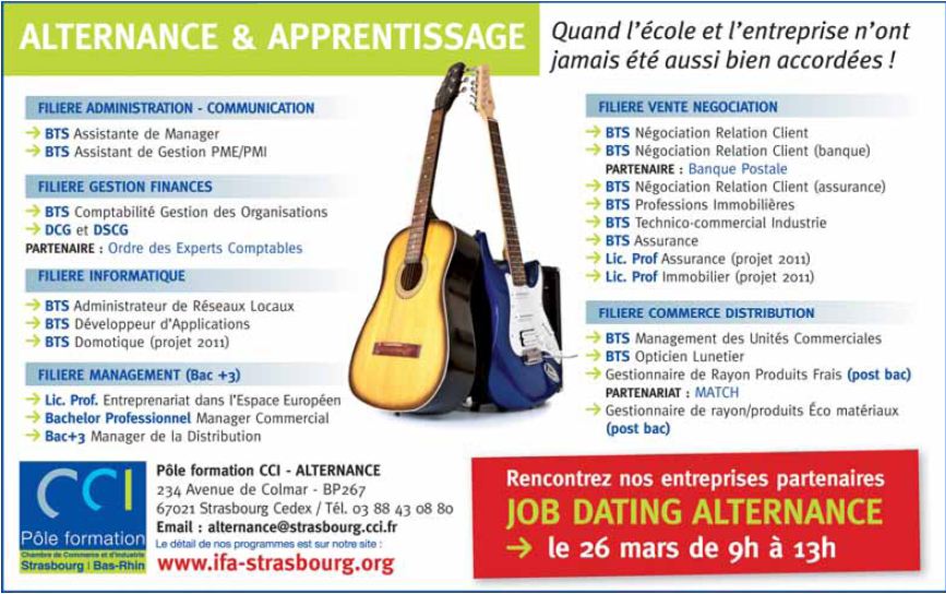 CCI Strasbourg Alternance recrute Formations Vente - Négociation