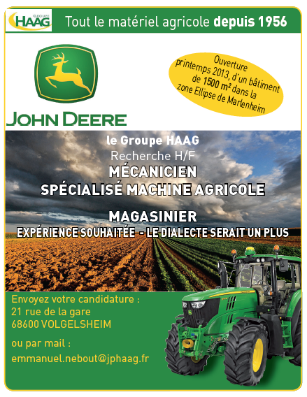 Groupe Haag recrute Magasinier H/F
