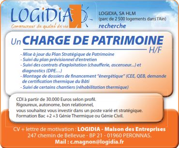 LOGIDIA recrute CHARGE DE PATRIMOINE H/F