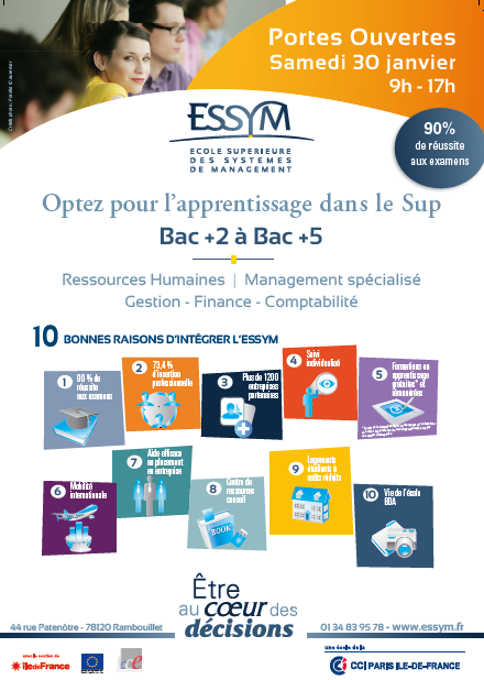 ESSYM recrute Optez pour l’apprentissage dans le Sup Bac +2 à Bac +5