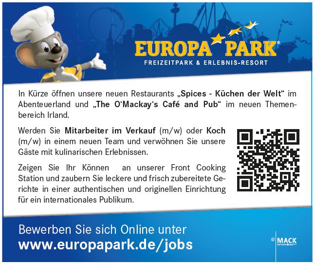 Europa-Park recrute Koch (m/w)