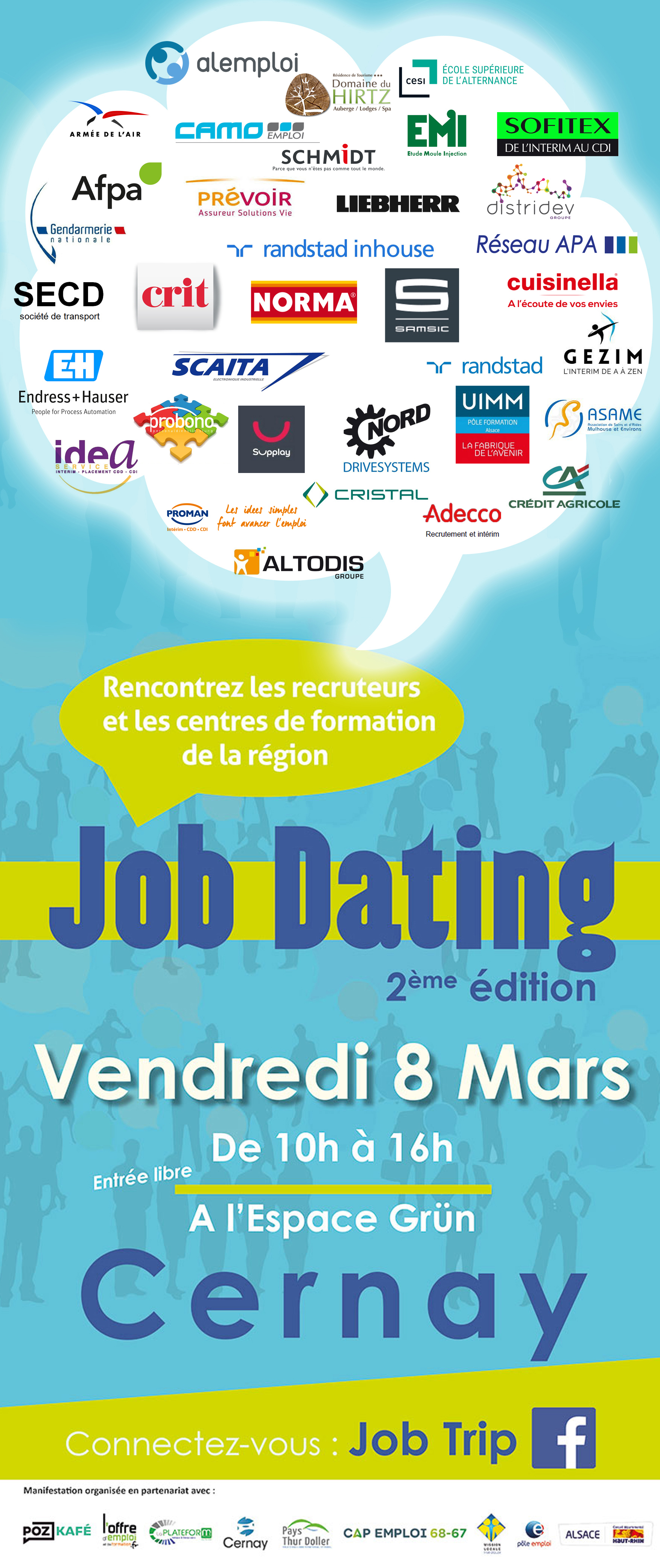 JOB DATING CERNAY LE 08 MARS 2019 recrute JOB DATING - CERNAY - le 08 MARS 2019