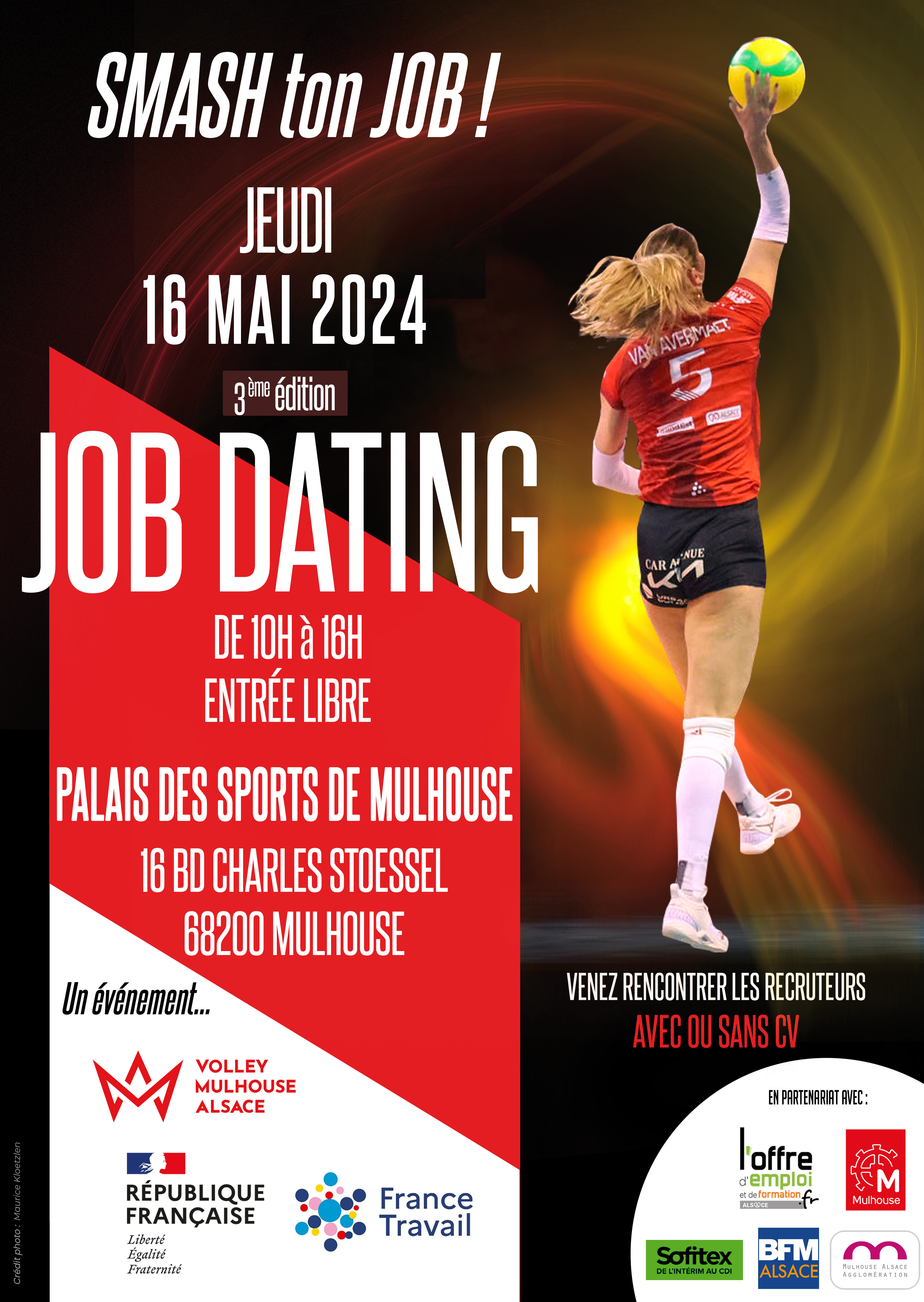 JOB DATING MULHOUSE 16 MAI 2024 recrute JOB DATING - PALAIS DES SPORTS DE MULHOUSE 16 MAI 2024